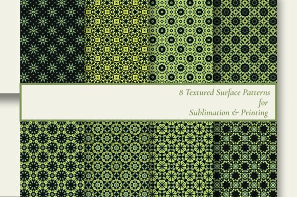 Download 8 Green Geometric Sublimation Patterns - Sublimation patterns Collection
