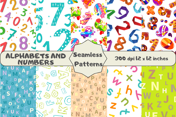 Download Alphabets and Numbers Patterns for Kids - Number Collection