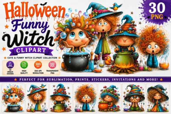 Download Quirky Funny Witch Clipart - Witch clipart Collection