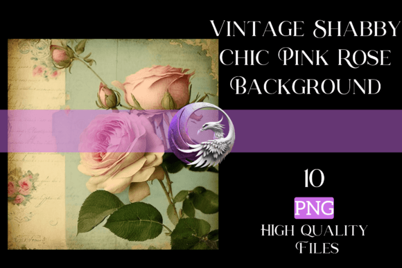 Download Vintage Shabby Chic Pink Rose Background - Chic Collection