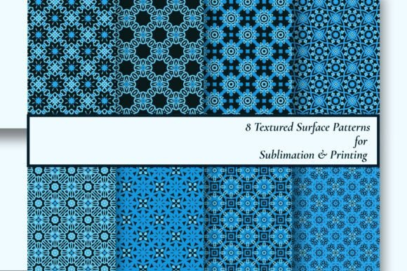 Download 8 Blue Geometric Sublimation Patterns - Sublimation patterns Collection
