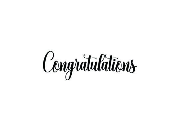 Download Black Congratulations Hand Drawn - Congratulations Collection