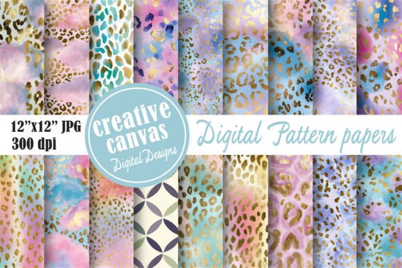 Download Leopard Seamless Pattern Bundle - Pattern bundle Collection