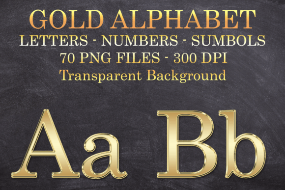 Download Gold Letters Numbers Symbols Png Files - Number Collection