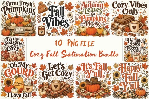 Download Cozy Fall Sublimation Bundle - Fall sublimation Collection