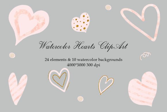 Download Valentines Day,watercolor Hearts Clipart - Premium Resources