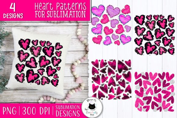 Download Valentine Heart Sublimation Patterns - Sublimation patterns Collection