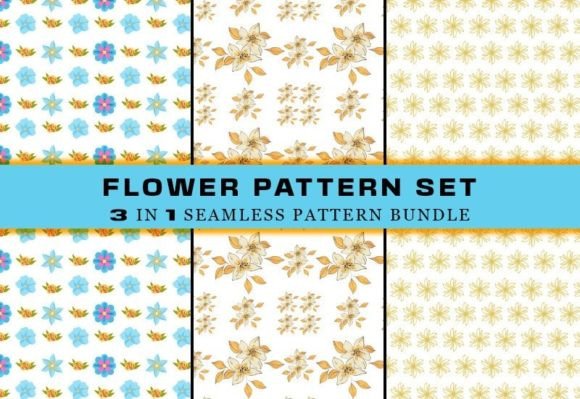 Download Summer Flower Seamless Pattern Bundle - Pattern bundle Collection